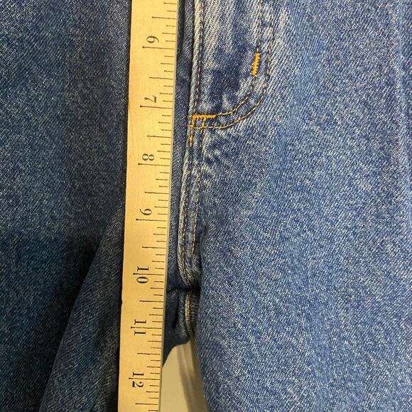 Women’s LLBean Insulated Blue Jeans Cabincore Western High Waisted Mom Relaxed 4 - Picture 6 of 16